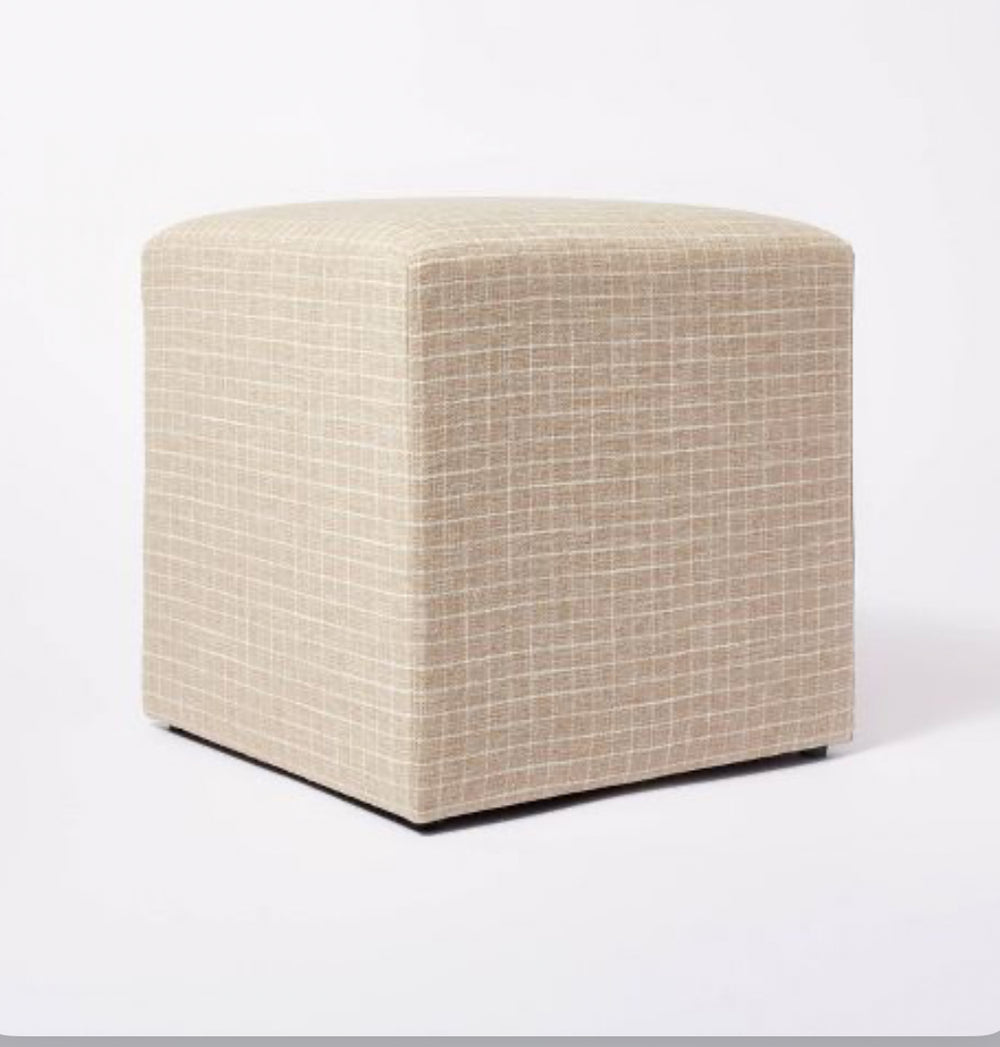 Lynwood Square Upholstered Cube Ottoman - Threshold™ designed with Studio McGee