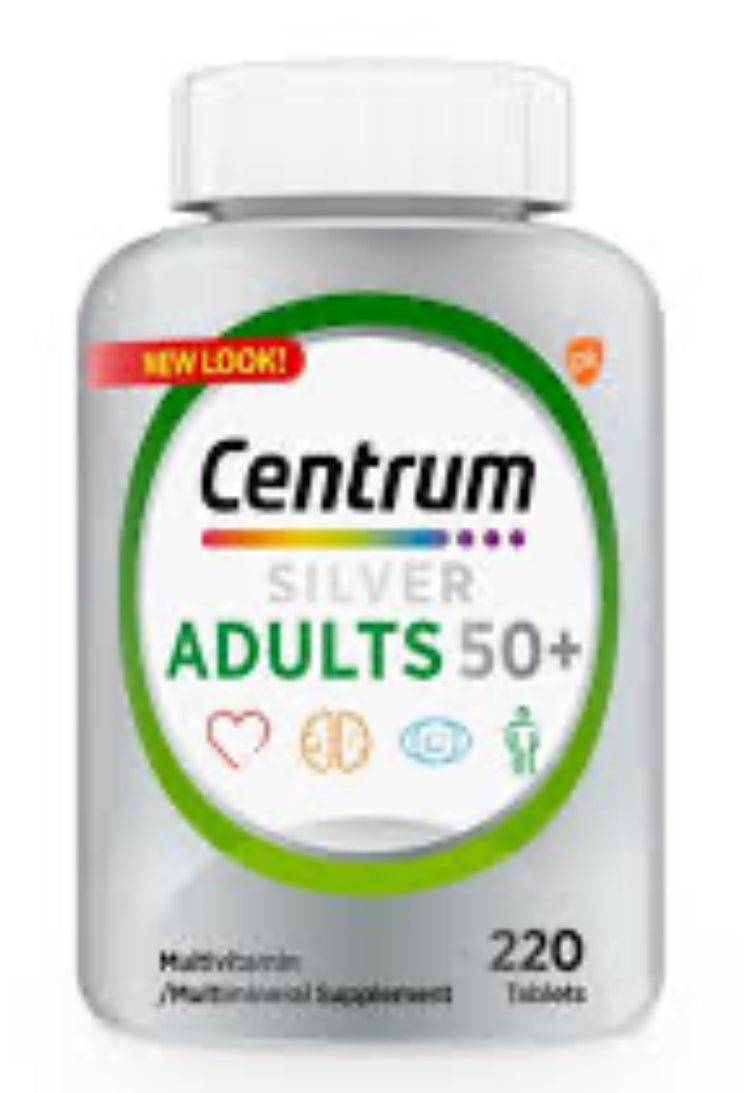 Centrum Silver Multivitamin Adults 50 220 Comprimés Multivitamin Tablets 220 Count DLC: Août25