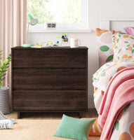 
              Modern 3 Drawer Dresser Espresso - Room Essentials  (L 80cm, La 50cm, H 75cm)
            