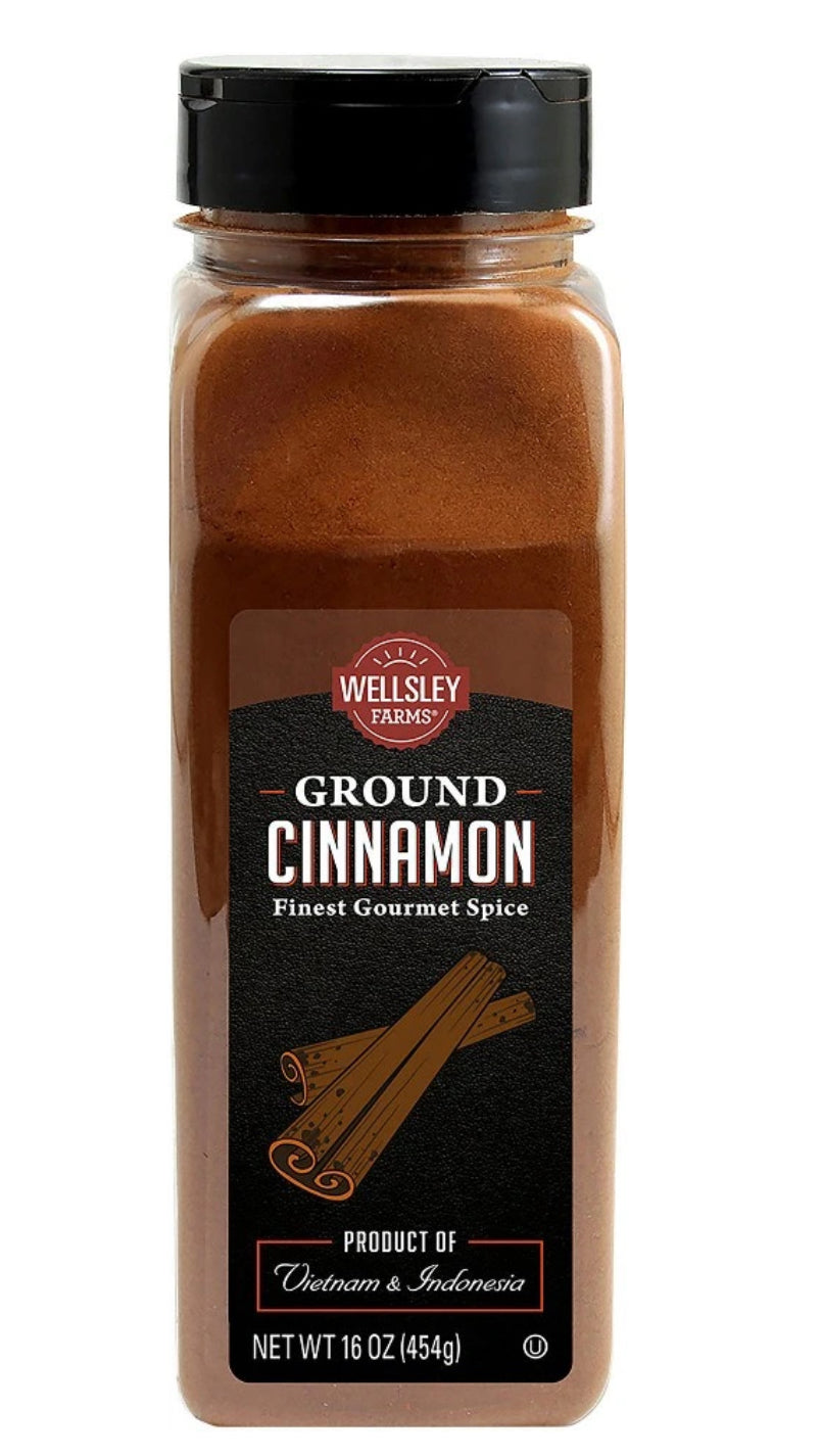 Spice & Seasoning Wellsley Farms Limited Time Ground Cinnamon, 16 oz. (454g)DLC: Dec24