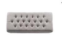 
              Ainsley Button Tufted Storage Bench - Silver Ash - HomePop (L 1m x 25cm, La 45cm, H 45cm,)
            