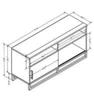 
              Mixed Material TV Stand for TVs up to 54" Gray - Room Essentials
            