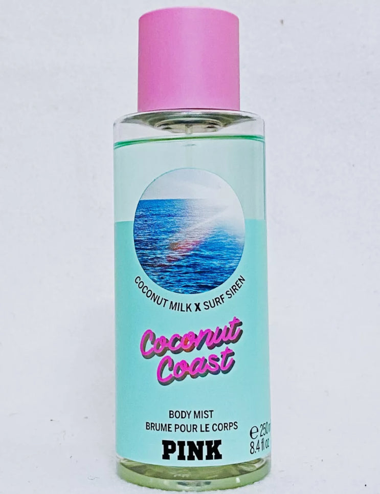 Spray corporel Victoria's Secret rose COCONUT COAST brouillard 8,4 oz
(250 mL)