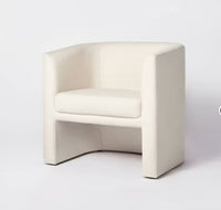 
              Vernon Upholstered Barrel Accent Chair Natural Linen: Chic, Comfortable Seating - Threshold designed with Studio McGee
            