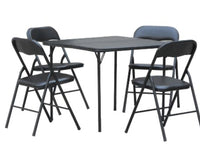 
              5pc Folding Table Set Black - Plastic Dev Group
            