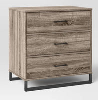 
              Mixed Material 3 Drawer Dresser Gray - Room Essentials MM
            