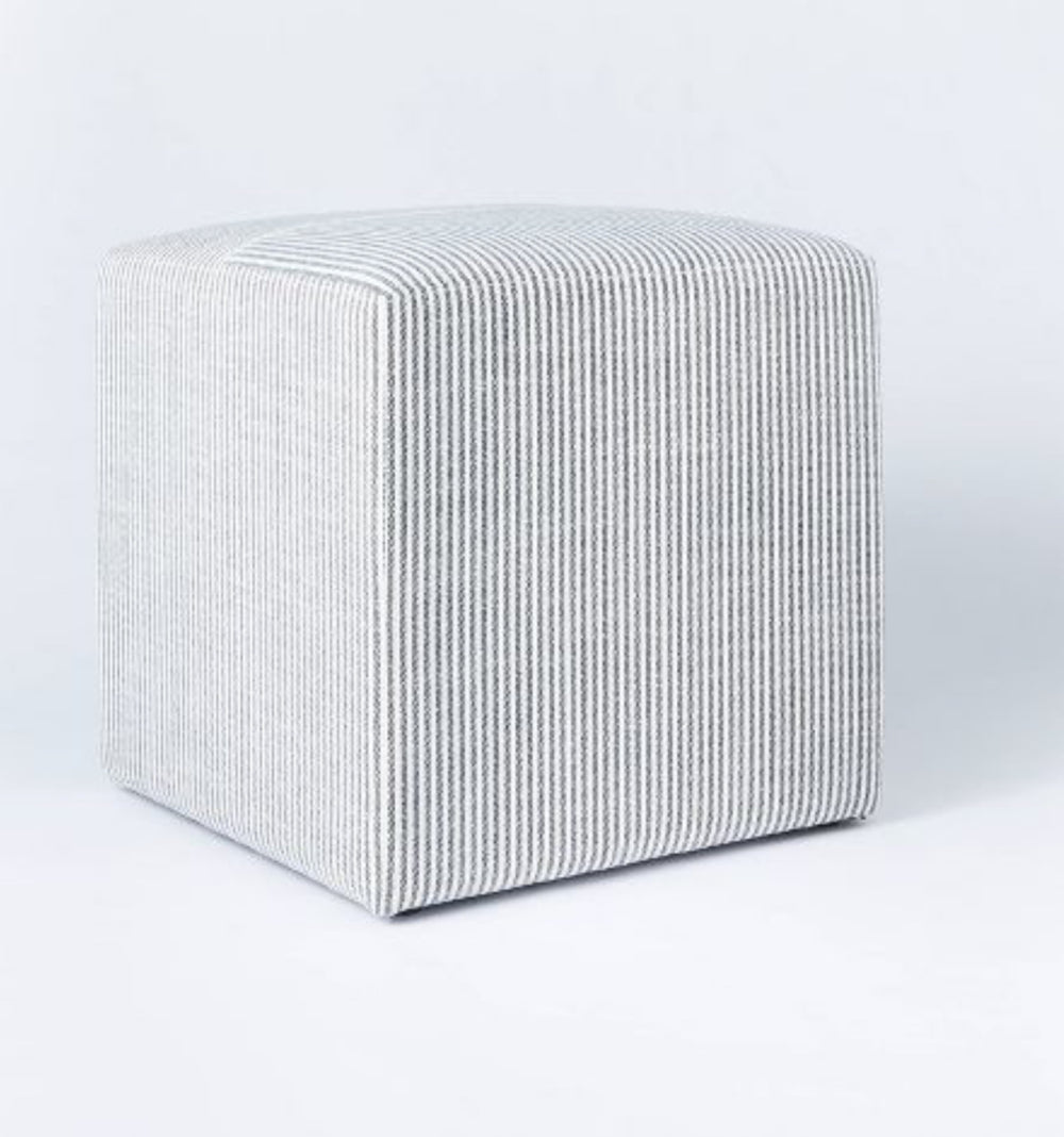 Lynwood Square Upholstered Cube Ottoman - Threshold™ designed with Studio McGee