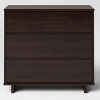 Modern 3 Drawer Dresser Espresso - Room Essentials  (L 80cm, La 50cm, H 75cm)