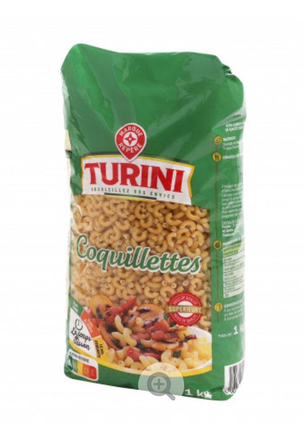 PATES COQUILLETTES TURINI (1 kg) DLC: Janv27