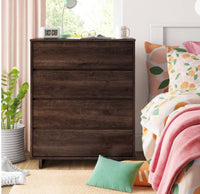 
              Modern 4 Drawer Dresser Espresso - Room Essentials MM
            