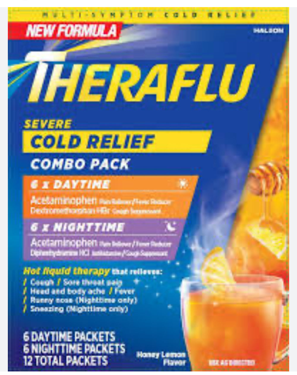 Theraflu Max Strength Daytime Flu Symptom Relief - 6 Ct Plus Max Strength Nighttime Flu Medicine for Flu Symptom Relief - 6 Ct Combo, 12 Count/ DLC: Déc24