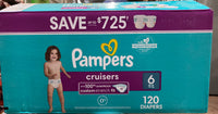 
              Pampers Cruisers Diapers - Size 6 (16+) 60 Count
            