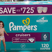 Pampers Cruisers Diapers - Size 6 (16+) 60 Count