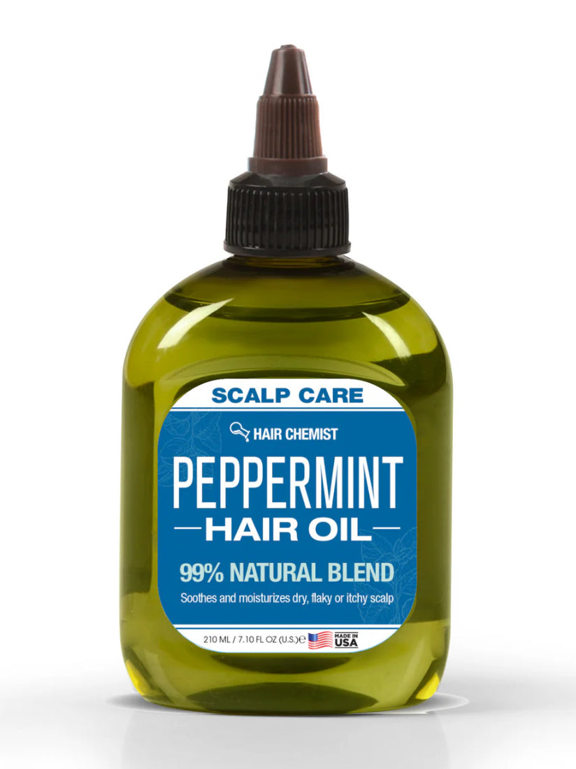 HAIR CHEMIST 99% NATURAL HAIR OIL - PEPPERMINT OIL 7.1 OZ. (210 mL)