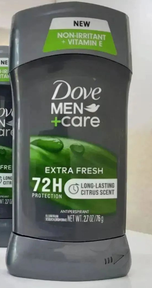 Dove Men+Care Extra Fresh Men's Antiperspirant Deodorant Stick with 72-hour Sweat & Odor Protection with 1/4 Moisturizing Cream & Long-lasting Citrus Scent 2.7 oz