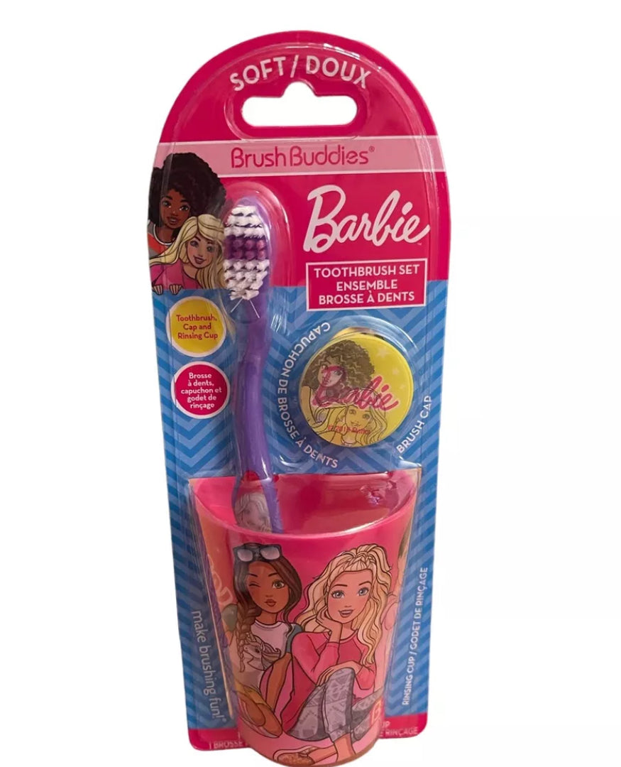 Brush Buddies Barbie Toothbrush and Cup Set