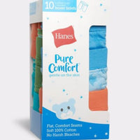 Hanes Toddler Boys' 10pk Pure Comfort Briefs - Colors May Vary 2T-3T MM