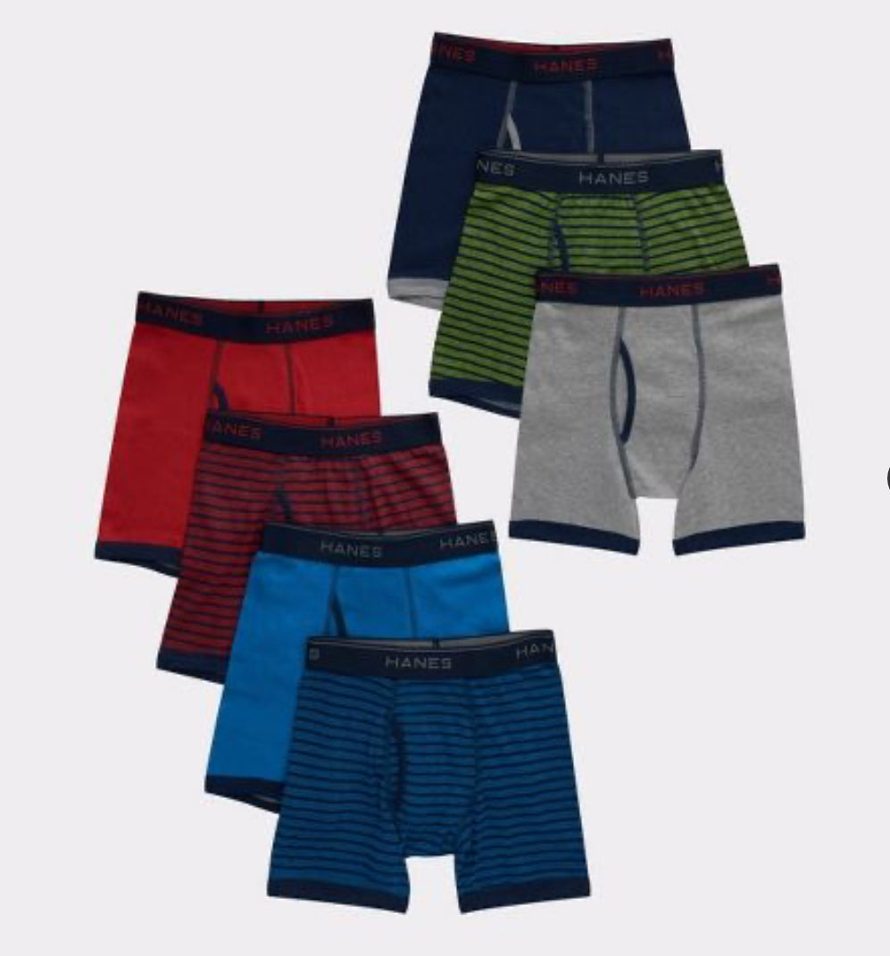 Hanes Boys Boxer Briefs - Colors May Vary (Lot Caleçon Homme)MM