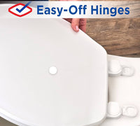 
              Clorox Wiggle Free Round Soft Cushion Toilet Seat with Easy-Off Hinges
            