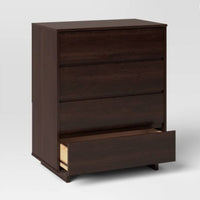 Modern 4 Drawer Dresser Espresso - Room Essentials MM