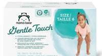 
              Gentle Touch Diapers, Hypoallergenic, Size 6, 108 Count (4 packs of 27), White
            