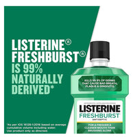 
              Listerine Freshburst Antiseptic Mouthwash for Bad Breath, Kills 99% of Germs That Cause Bad Breath & Fight Plaque & Gingivitis, ADA Accepted Mouthwash, Spearmint, 1.5 L DLC: MAR2025
            