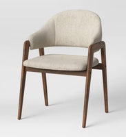 
              Ingleside Open Back Upholstered Wood Frame Dining Chair Linen - Threshold
            