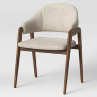 Ingleside Open Back Upholstered Wood Frame Dining Chair Linen - Threshold