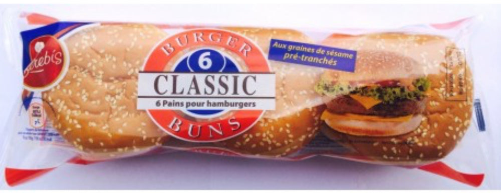 Pains Burger Sesame 300G Serebis 6 pcs