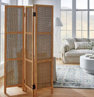 
              Lomita Rattan Room Divider Natural - Threshold designed with Studio McGee (118.3 cm W x 2.5cm D x 172.7 cm H)
            