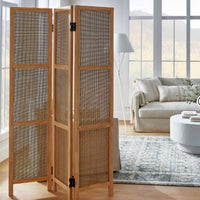 Lomita Rattan Room Divider Natural - Threshold designed with Studio McGee (118.3 cm W x 2.5cm D x 172.7 cm H)