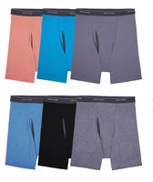 
              Fruit of the Loom Men's Coolzone Boxer Briefs, Moisture Wicking & Breathable, Assorted Color Multipacks, 6 Pack-
            