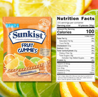 
              Sunkist Fruit Gummies 3.5 Oz / 100 G Sour Citrus DLC: 16 MAR25
            