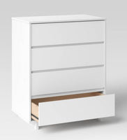 
              Modern 4 Drawer Dresser White - Room Essentials
            