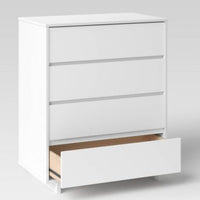 Modern 4 Drawer Dresser White - Room Essentials