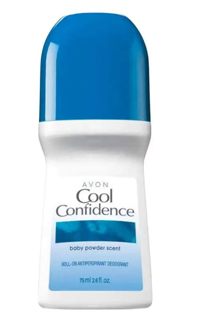 AVON Cool Confidence (baby powder scent) Déodorant anti-transpirant à bille 75 ml