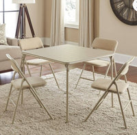 
              5pc Folding Table and Chair Set Tan - Room & Joy
            