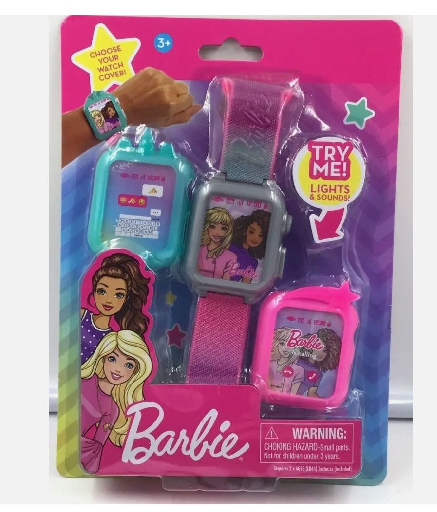 2022 New Barbie Smart Toy Watch Light & Sound Interchangeable Covers