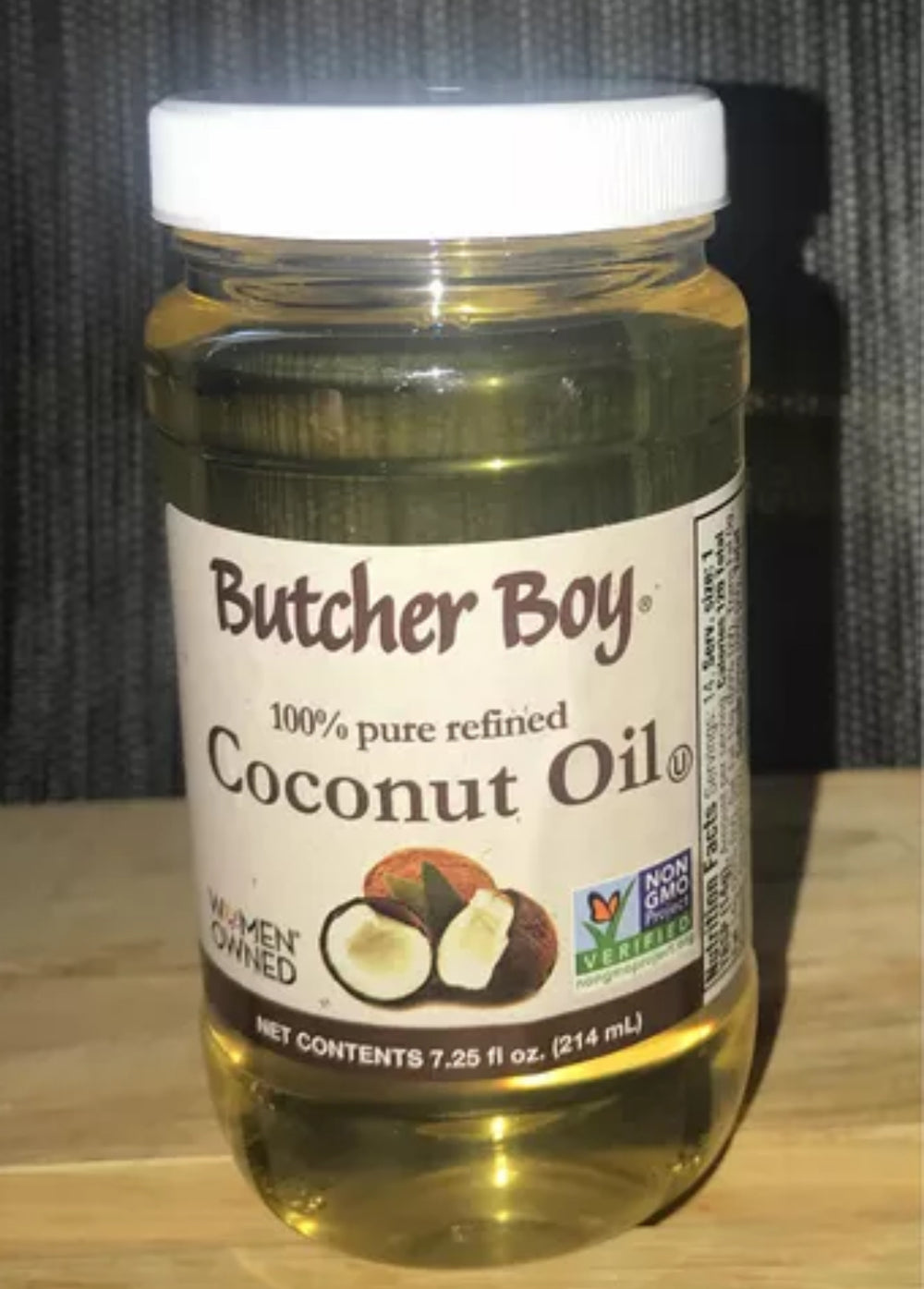 Butcher Boy Coconut Oil 7.25 fl oz 214ml DLC: Août2025