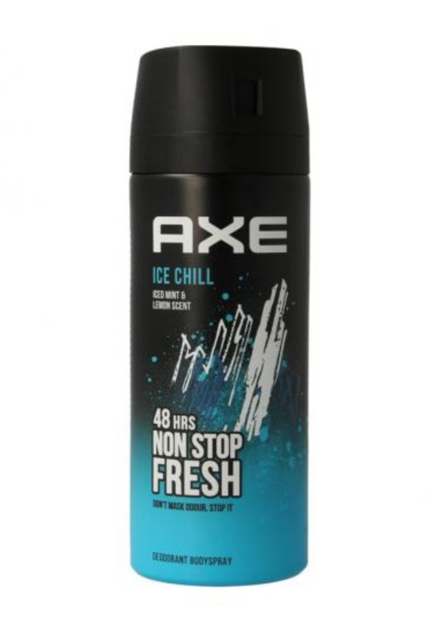 Axe Deodorant bodyspray ice chill

150mL Anarchy For Him