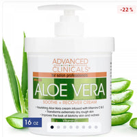 Advanced Clinicals Aloe Vera Soothe + Recover Cream (454 g)