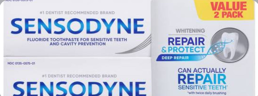 Sensodyne Whitening Repair & Protect Toothpaste (2 ct) (96.4g) DLC: Fév25