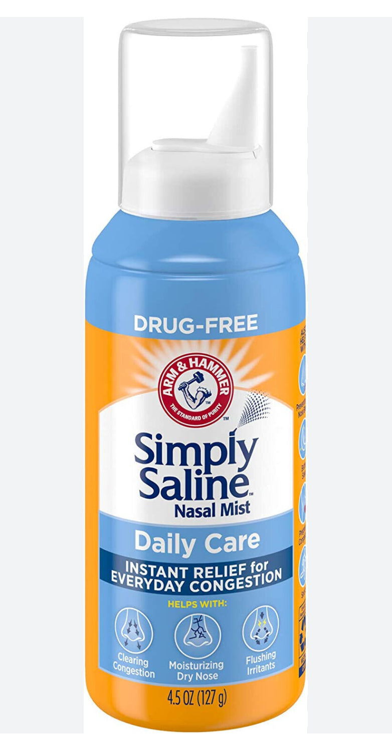 Simply Saline Drug-Free Daily Care Nasal Mist 4.5 Oz (127g) DLC: 22 Mai25