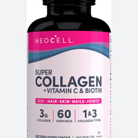 Super Collagen, + Vitamin C & Biotin, 180 Tablets
DLC: MARS 2026