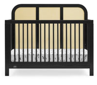 
              Simmons Kids' Theo 6-in-1 Convertible Crib - Greenguard Gold Certified - Black/Textured Almond (L 1m x 40cm, La 75cm, H 1m x 10cm)
            