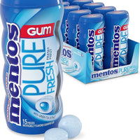 Mentos Gum Pocket Bottle, Pure Fresh Mint (15 pcs) DLC: Avril26