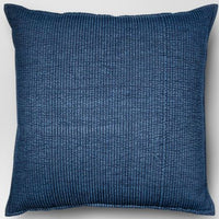 Oversized Quilted Solid Square Pillow Chambray - Threshold