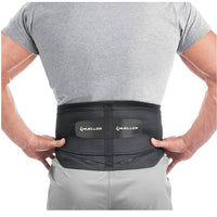 Mueller Sports Medicine Lumbar Support Back Brace with Removable Pad, Black, One Size 5-in-1