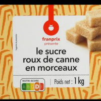 Franprix Sucre roux de Canne en morceaux (1 Kg)