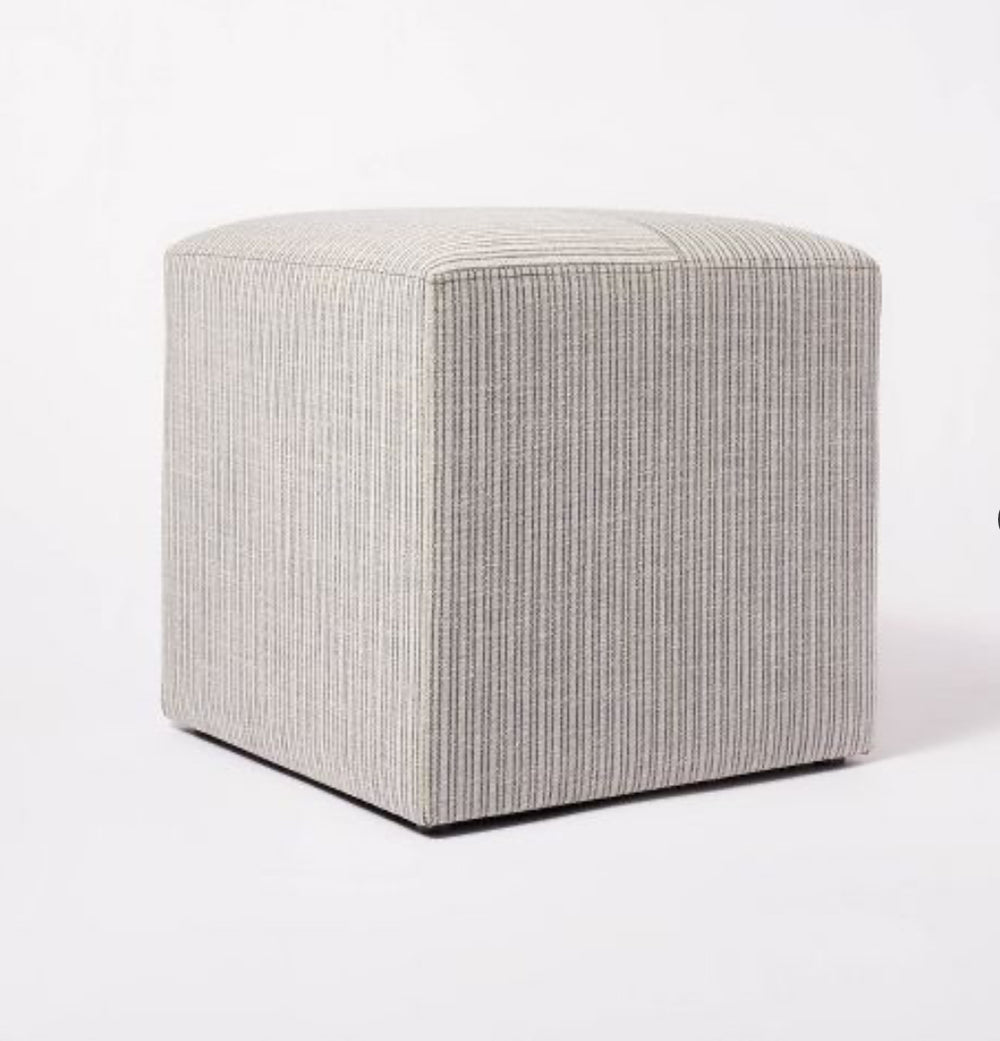 Lynwood Square Upholstered Cube Ottoman - Threshold™ designed with Studio McGee